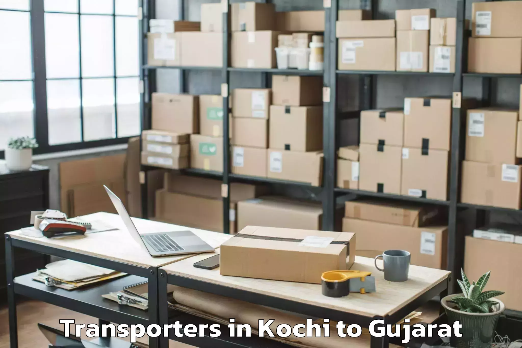 Discover Kochi to Santrampur Transporters